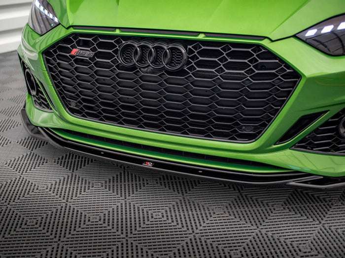 Audi RS5 F5 Facelift Front Splitter V.1 + Flaps - Maxton Design