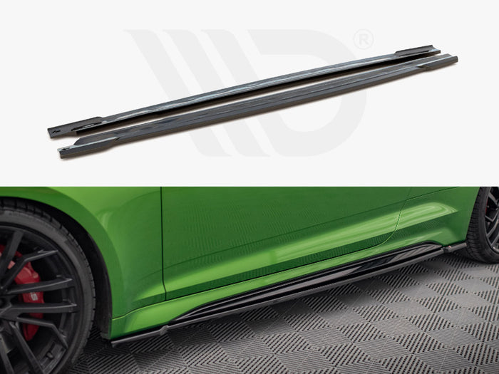 Audi RS5 Coupe F5 Facelift Side Skirts Diffusers - Maxton Design