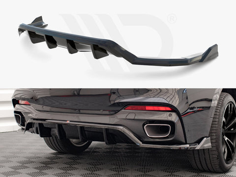 BMW X6 M Sport F16 Central Rear Splitter - Maxton Design