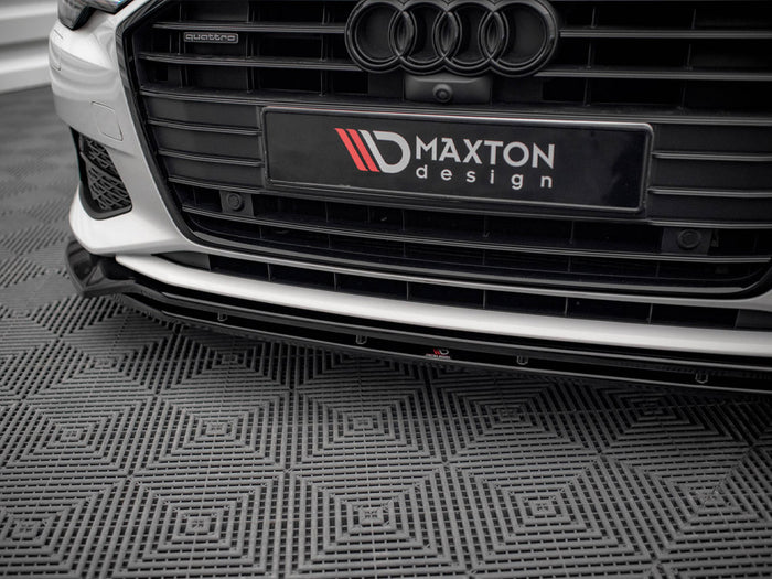Audi A6 C8 Front Splitter V.3 - Maxton Design