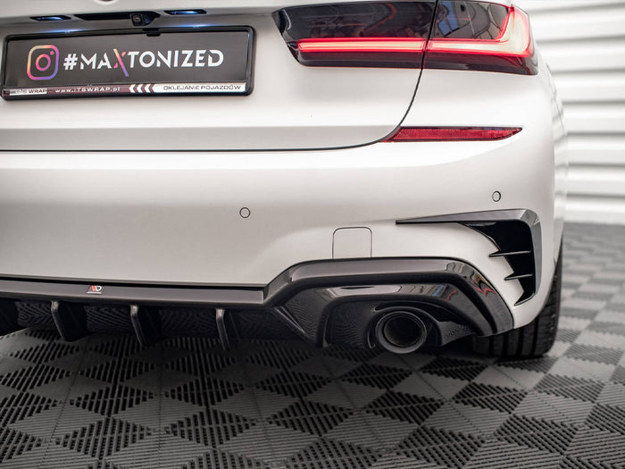 BMW 3 M-Pack G20 / G21 Rear Valance - Maxton Design (Fits car with towbar)