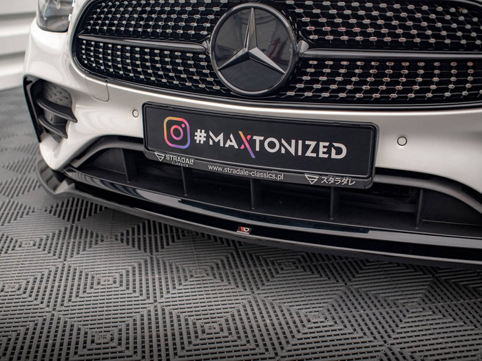 Mercedes E AMG Line W213 Facelift Front Splitter V.1 - Maxton Design