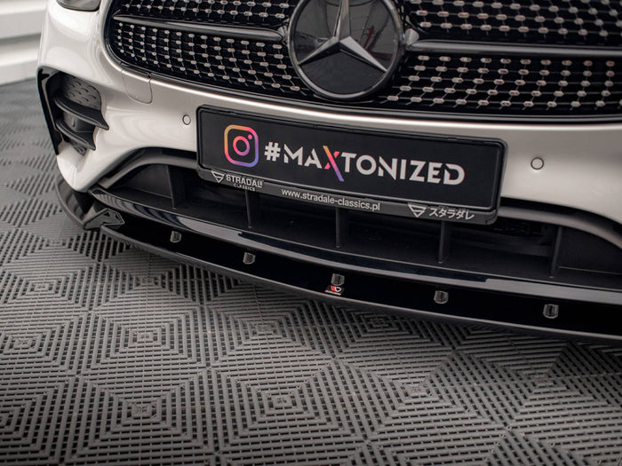 Mercedes E AMG Line W213 Facelift Front Splitter V.2 - Maxton Design