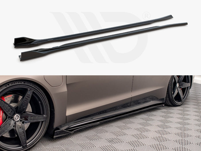 Audi e-Tron GT / RS GT Mk1 Side Skirts Diffusers V.2 - Maxton Design