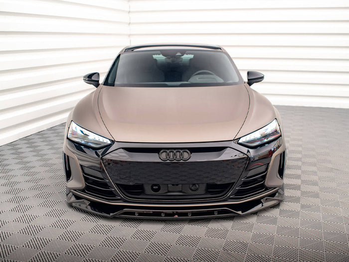 Audi e-Tron GT / RS GT Mk1 Front Splitter V.2 - Maxton Design