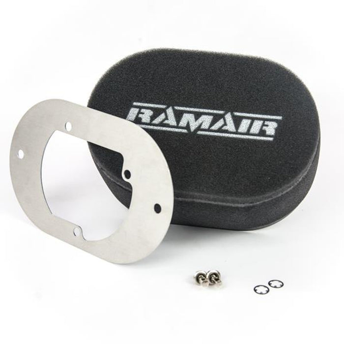RS2-203-403 - Carb Air Filter With Baseplate SU HIF7 1.875in 65mm Internal Height - RAMAIR