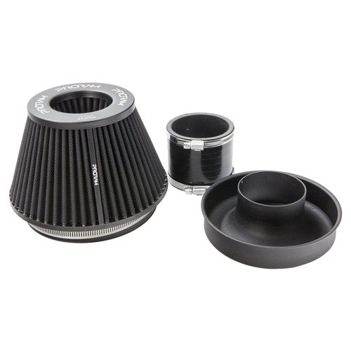 PRORAM 102mm ID Neck Medium Cone Air Filter with Velocity Stack and Coupling