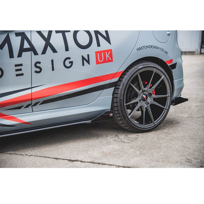 Fiesta MK8 ST/ ST Line MK8 Side Skirt Splitters (+Flaps) - Maxton