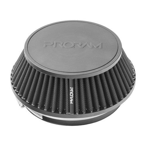 PRORAM 90mm ID Neck Small Cone Air Filter with Velocity Stack and Coupling