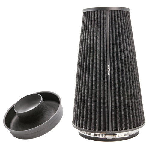 PRORAM 76mm ID Neck XLarge Cone Air Filter with Velocity Stack and Coupling - RAMAIR
