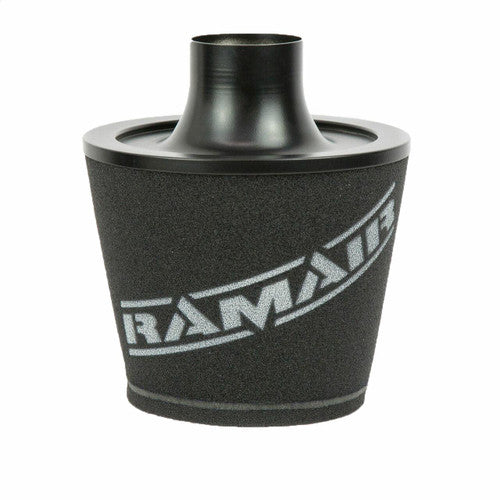 Ramair Large Foam Filter Aluminium Base 70mm OD Black