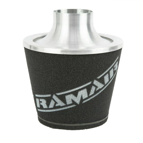 Ramair Large Foam Filter Aluminium Base 80mm OD SIlver