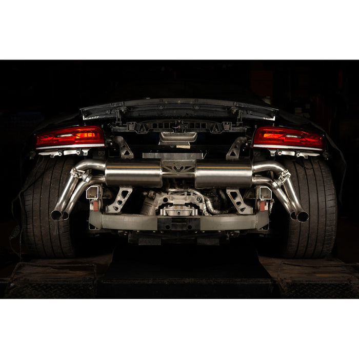 Audi R8 5.2 V10 Gen 1 (Facelift) (13-15) Valved Cat Back Performance Exhaust - Cobra Sport