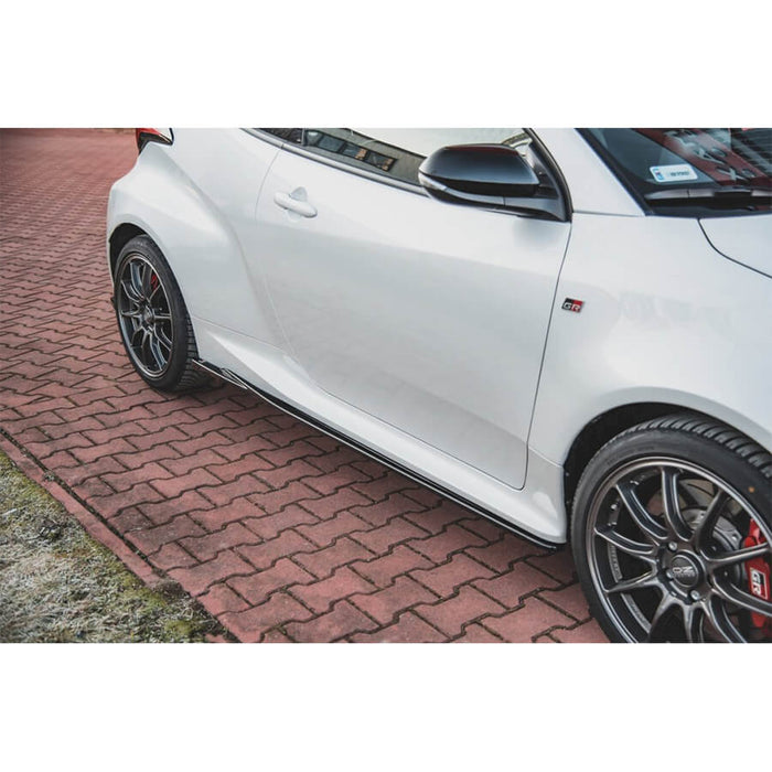 Toyota-Yaris-GR-Side-Skirt-Diffusers-V1-(Gloss Black)-Maxton-Design2