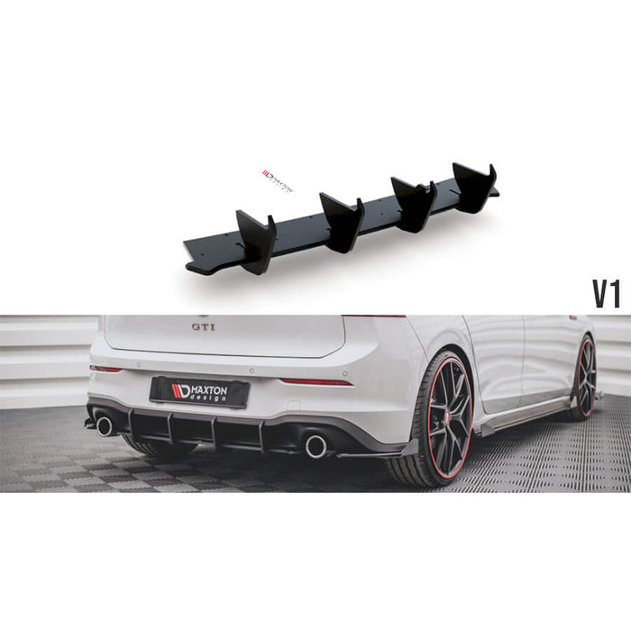 VW Golf GTI MK8 Racing Durability Rear Diffuser - Maxton Design – VUDU ...