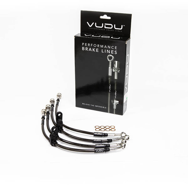 whoosh motorsports Stainless Steel Braided Brake Line Kit 2014-2019 Fi