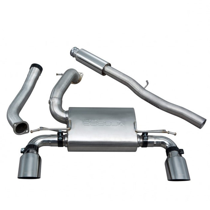 Cobra Sport Resonated Non Valved Cat Back Exhaust - Focus RS Mk3