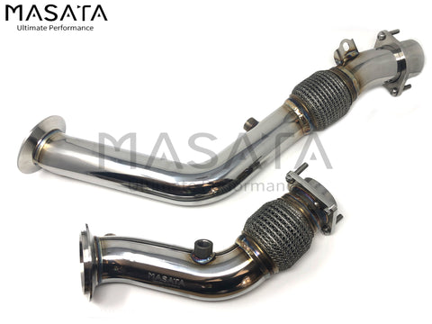 Masata BMW S55 F80 F82 3" Catless Downpipes (M2 Competition, M3 & M4) - ML Performance