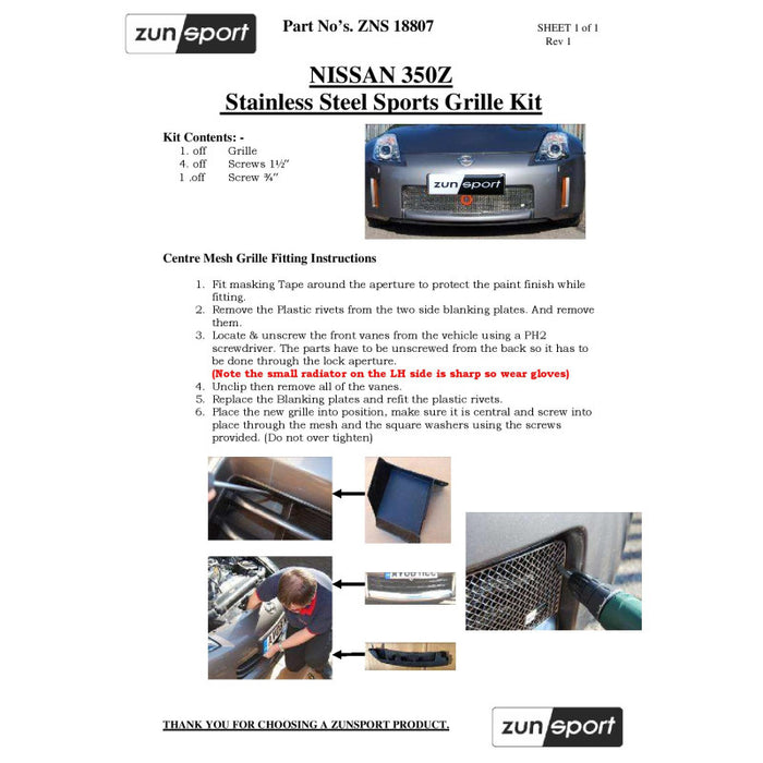 Nissan 350Z - Zunsport