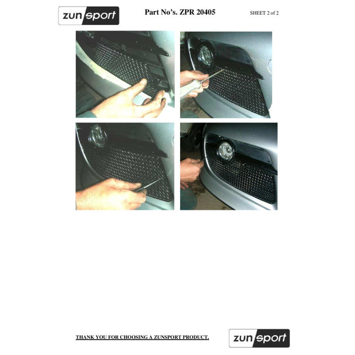 thumbnail image 2 of Zunsport Black Outer Grille Set For Porsche Cayman 987.1 (2005-2009) – ZPR20405B 2 of 5