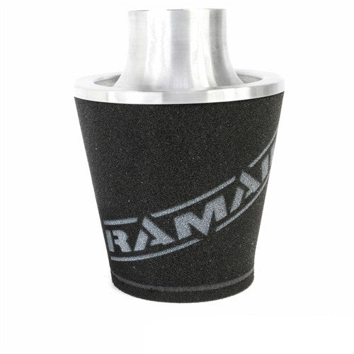 Ramair Medium Foam Filter Aluminium Base 80mm OD Silver