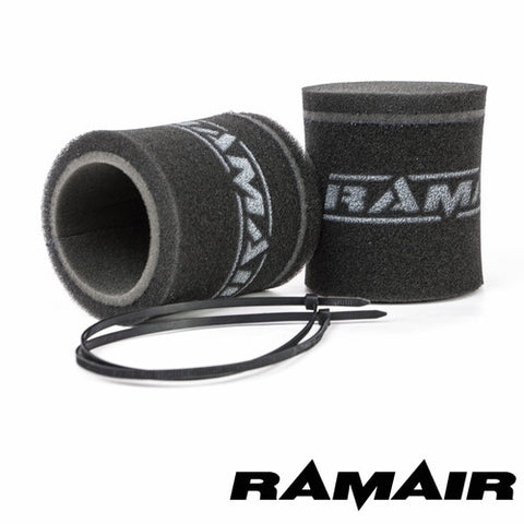 MS-002 - 2x Single Inlet Motorcycle Carb Sock Air Filter - RAMAIR
