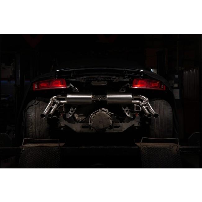 Audi R8 4.2 V8 FSI Gen 1 (Pre-Facelift) (07-13) Valved Cat Back Performance Exhaust - Cobra Sport