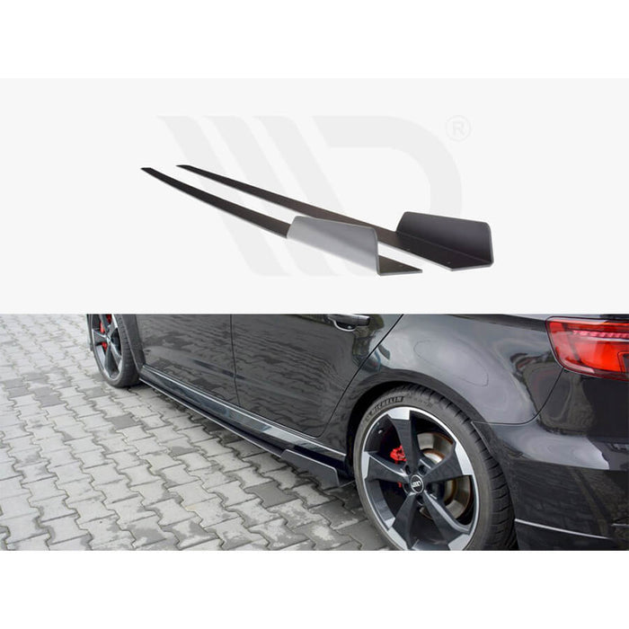 Audi RS3 8V Facelift Racing Side Skirt Diffusers V.2 - Maxton Design