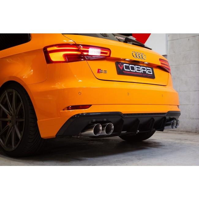 Audi S3 (8V) 3 Door (Valved) (13-17) Cat Back Performance Exhaust - Cobra Sport
