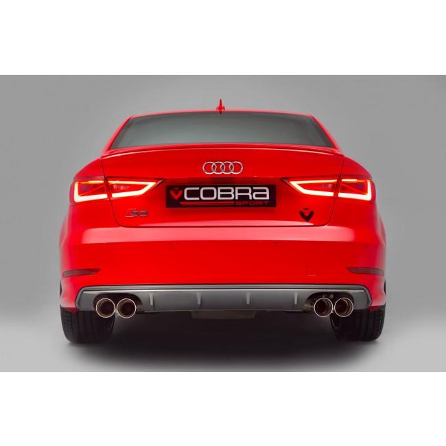 Audi S3 (8V) Saloon (Valved) (13-18) Turbo Back Performance Exhaust - Cobra Sport