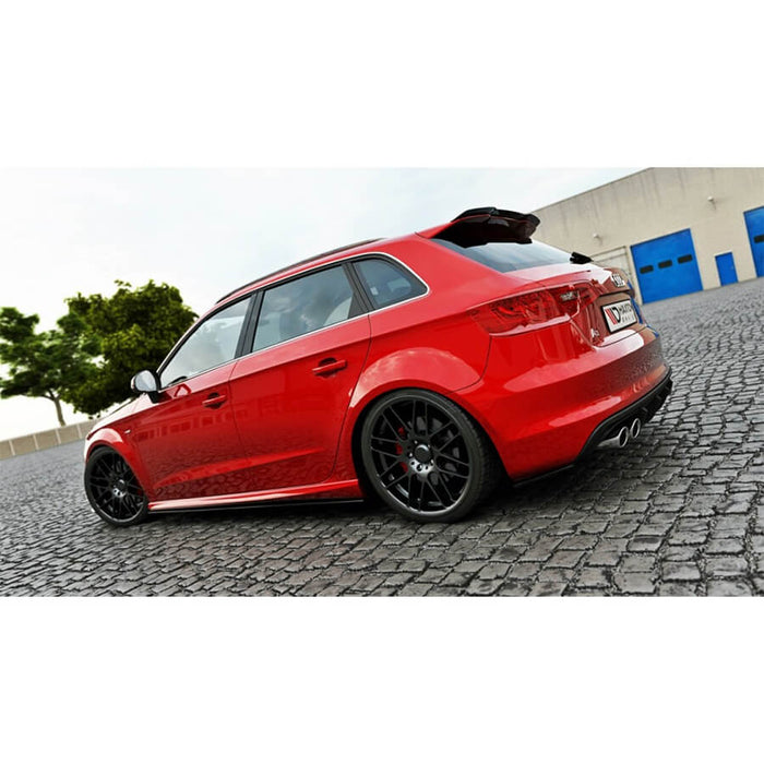 Maxton Design Side Skirt Diffusers on the Audi S3 8V Sportback