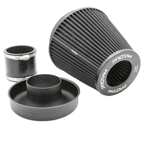 PRORAM 80mm ID Neck Large Cone Air Filter with Velocity Stack and Coupling