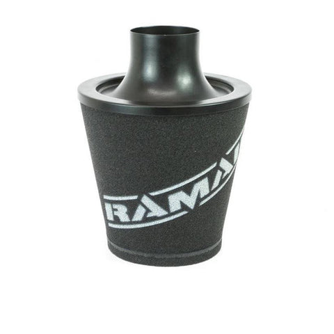 Ramair Medium Foam Filter Aluminium Base 70mm OD Black