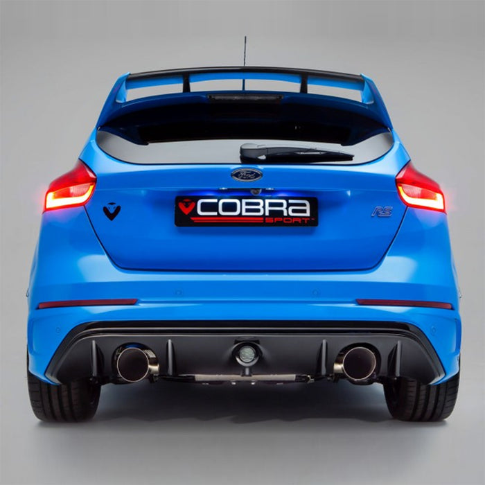 Cobra Sport Resonated & Valved Cat Back Exhaust - Ford Focus RS Mk3