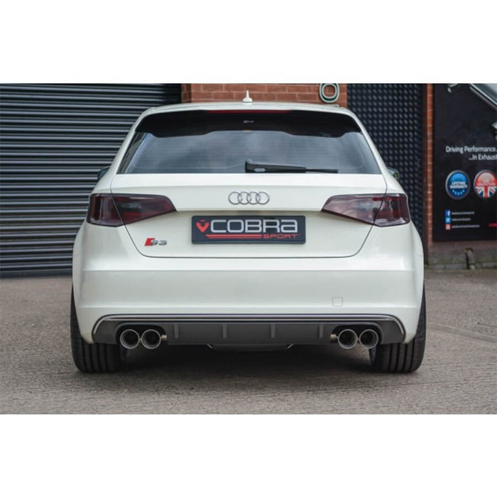 Cobra Sport Cat Back Exhaust System on the Audi S3