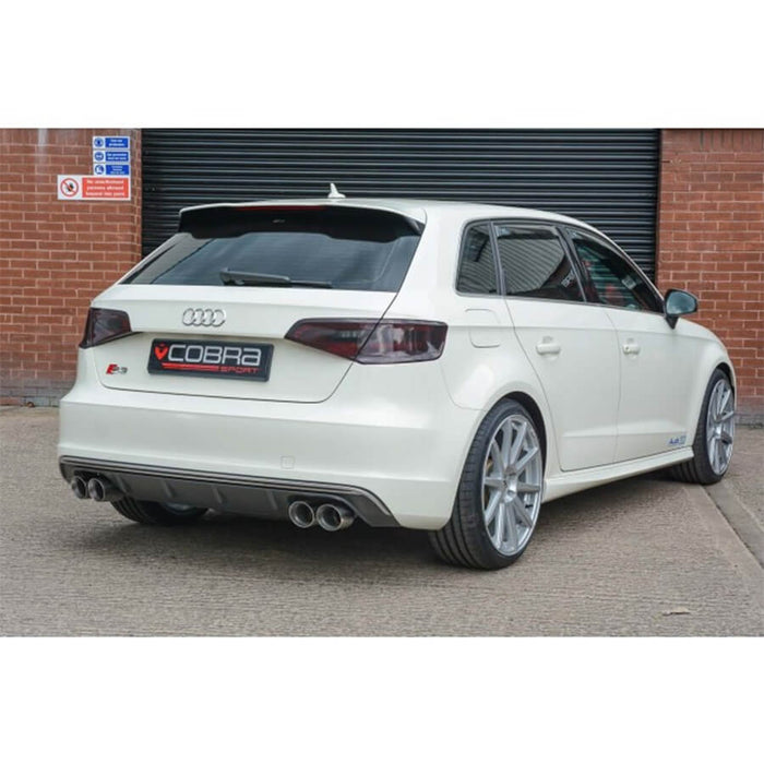 Cobra Sport Cat Back Exhaust System on the Audi S3