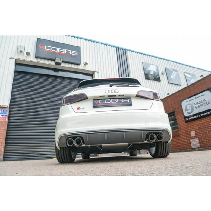 Cobra Sport Cat Back Exhaust System on the Audi S3