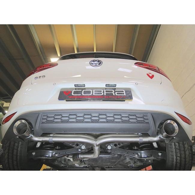 VW Golf GTD (Mk7) 2.0 TDI (5G) (14-17) GTI Style Cat Back Performance Exhaust - Cobra Sport