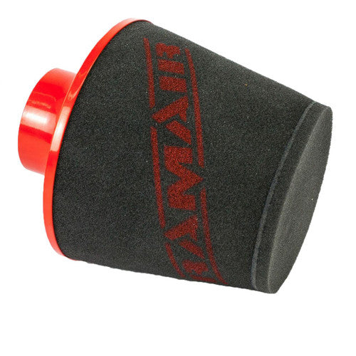 Ramair Large Foam Filter Aluminium Base 90mm OD Red with Silicone Coupler