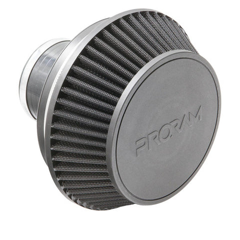 PRORAM 90mm ID Neck Small Cone Air Filter with Velocity Stack and Coupling