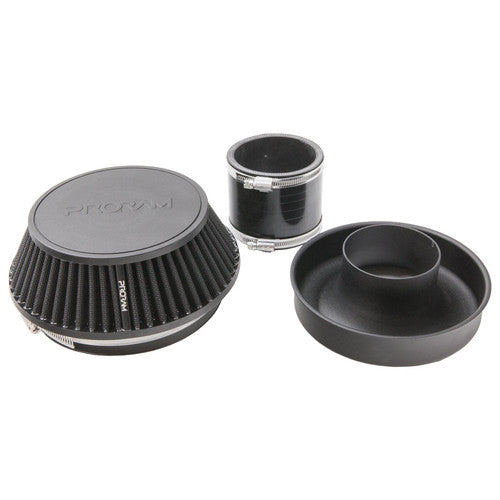 PRORAM 83mm ID Neck Small Cone Air Filter with Velocity Stack and Coupling