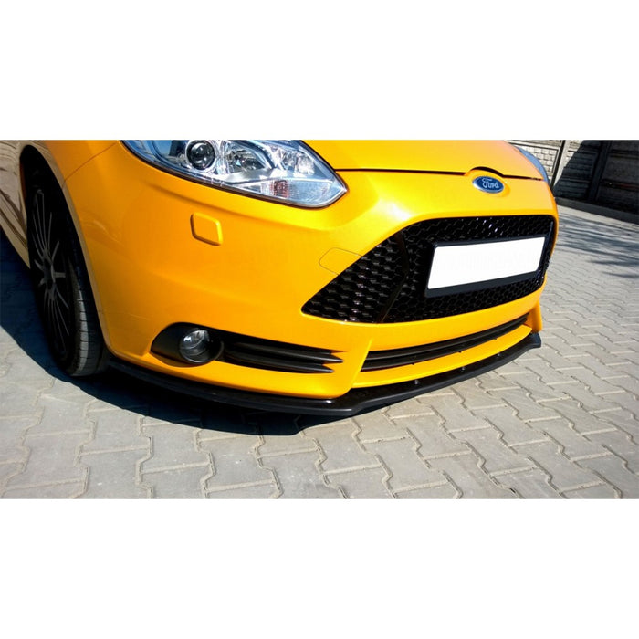 Front Splitter V.1 Ford Focus RS Mk2 - Gloss Black Gloss Black, Spoilering  \ Maxton Design \ Ford \ Focus RS \ Mk2