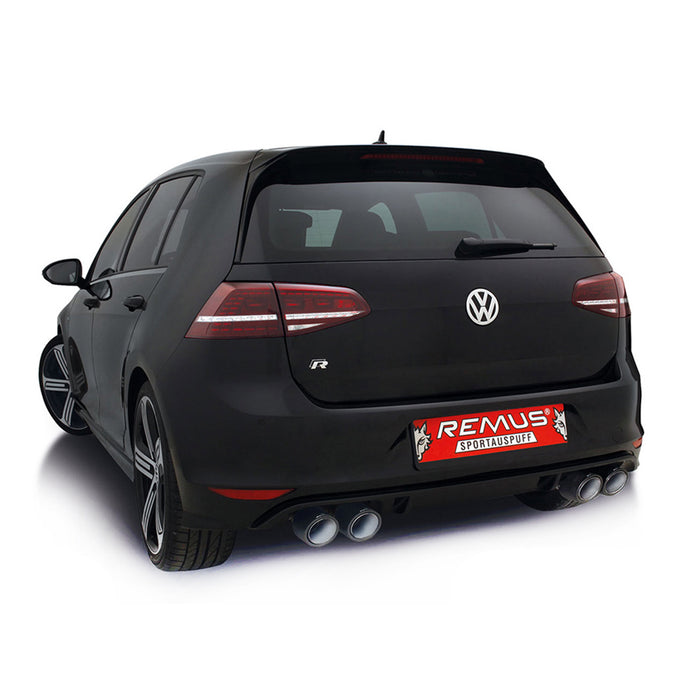 Remus Exhaust Cat Back System on the VW Golf R