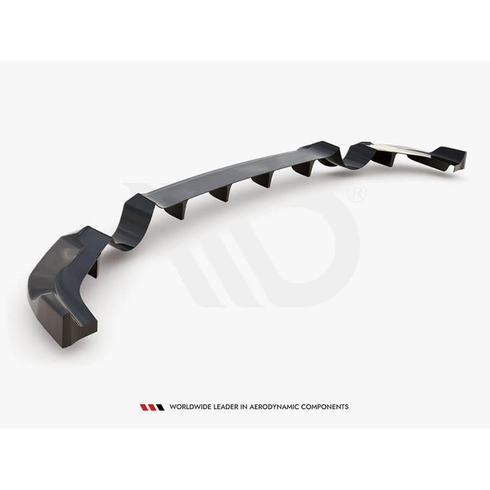Hyundai i30N Central Rear Splitter (Vertical Bars) (17-20) - Maxton Design