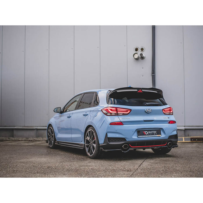 Hyundai i30N Central Rear Splitter (Vertical Bars) (17-20) - Maxton Design