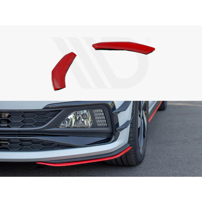 VW Polo GTI MK6 (AW) Front Splitter V.5 - Maxton Design – VUDU Performance