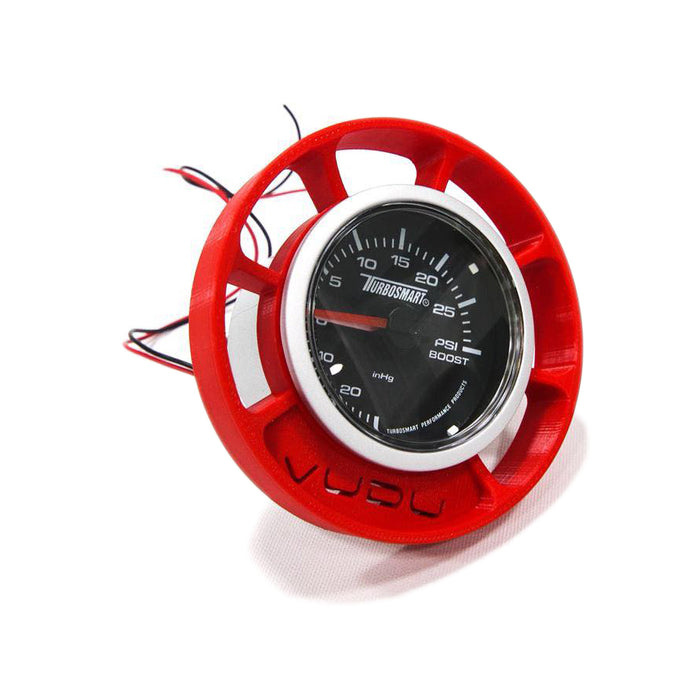 Red Turbosmart Gauge VUDU Vent Pod Kit for the Mk7 Ford Fiesta