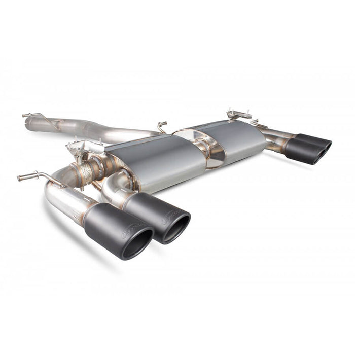 Scorpion Exhausts Non Resonated and Non Valved Cat Back Exhaust System For The VW Golf R Mk7 With Monaco Ceramic Tips