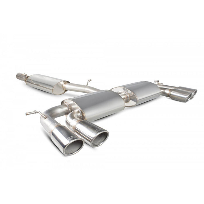 Scorpion Exhausts Resonated Cat Back Exhaust System for the VW Golf R Mk7 with Monaco Tailpipes