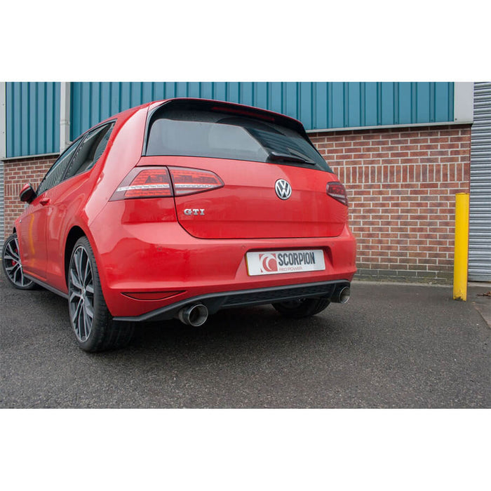 Scorpion Exhausts Cat Back System On The VW Golf GTI Mk7
